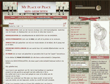 Tablet Screenshot of myplaceofpeace.com